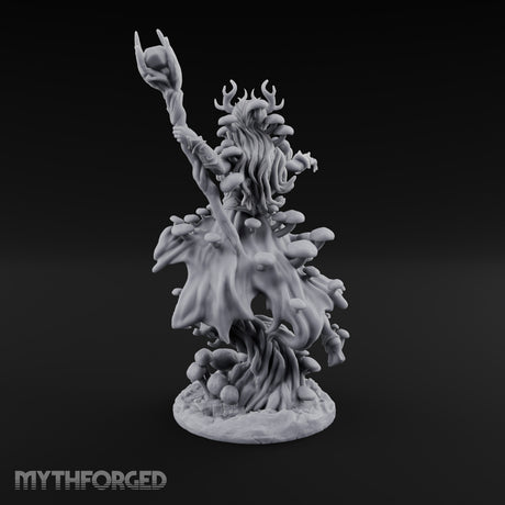 The Forest Floor Followed Her Up Dryad Fungal Druid