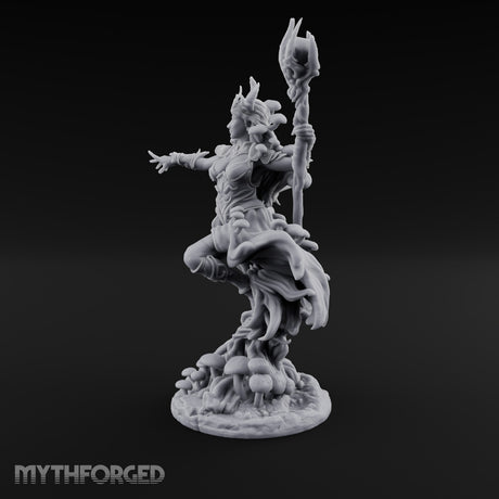 The Forest Floor Followed Her Up Dryad Fungal Druid