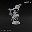 Steel, Feather and Fang Human Winged Hussar on Dire Wolf A