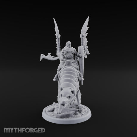 Steel, Feather and Fang Human Winged Hussars on Dire Wolves — C