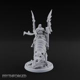 Steel, Feather and Fang Human Winged Hussar on Dire Wolf C