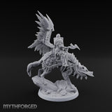 Steel, Feather and Fang Human Winged Hussar on Dire Wolf C
