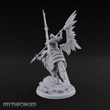 Steel, Feather and Fang Human Winged Hussar on Dire Wolf D