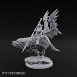 Steel, Feather and Fang Human Winged Hussar on Dire Wolf D
