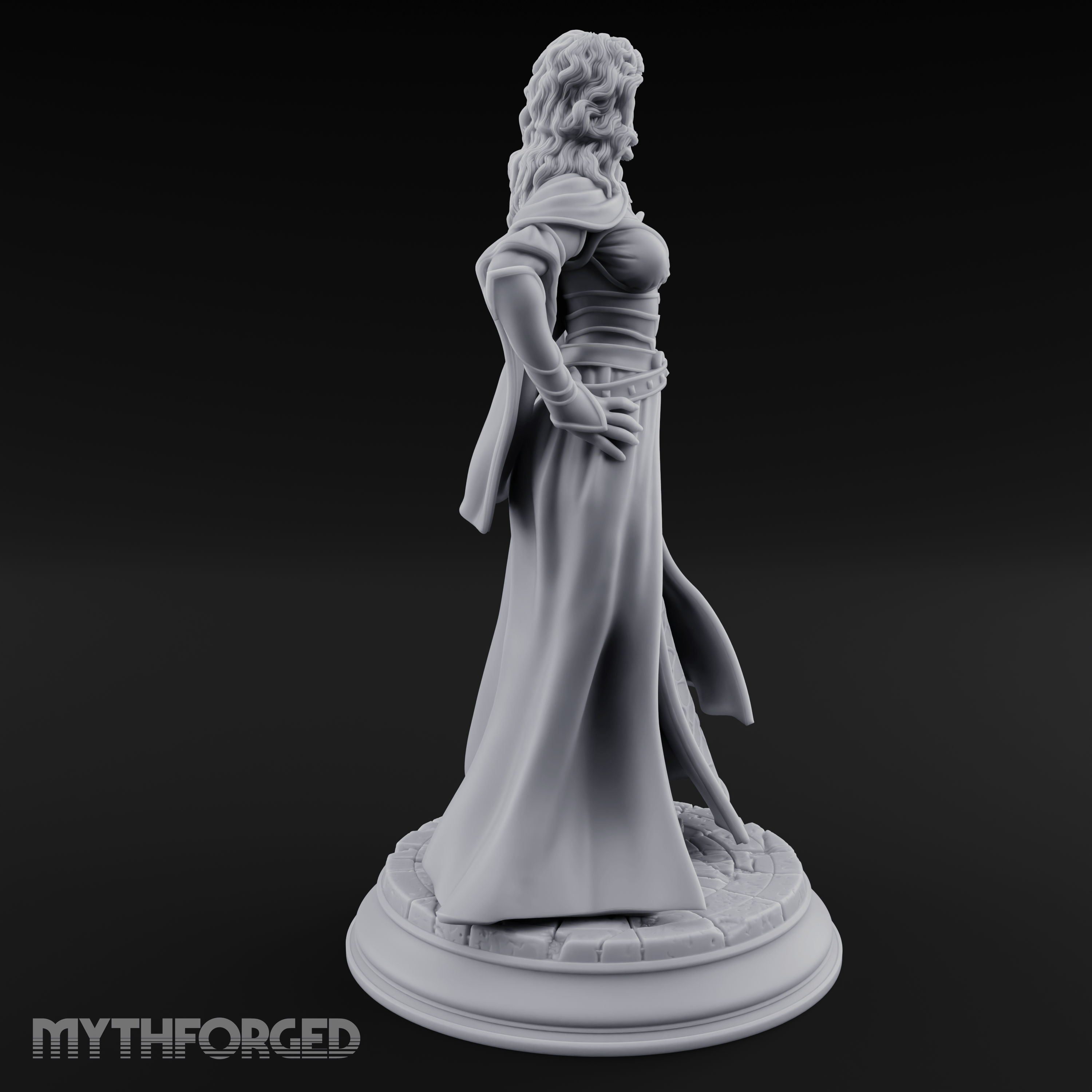 Cloak Billowing Majestically Human Noble