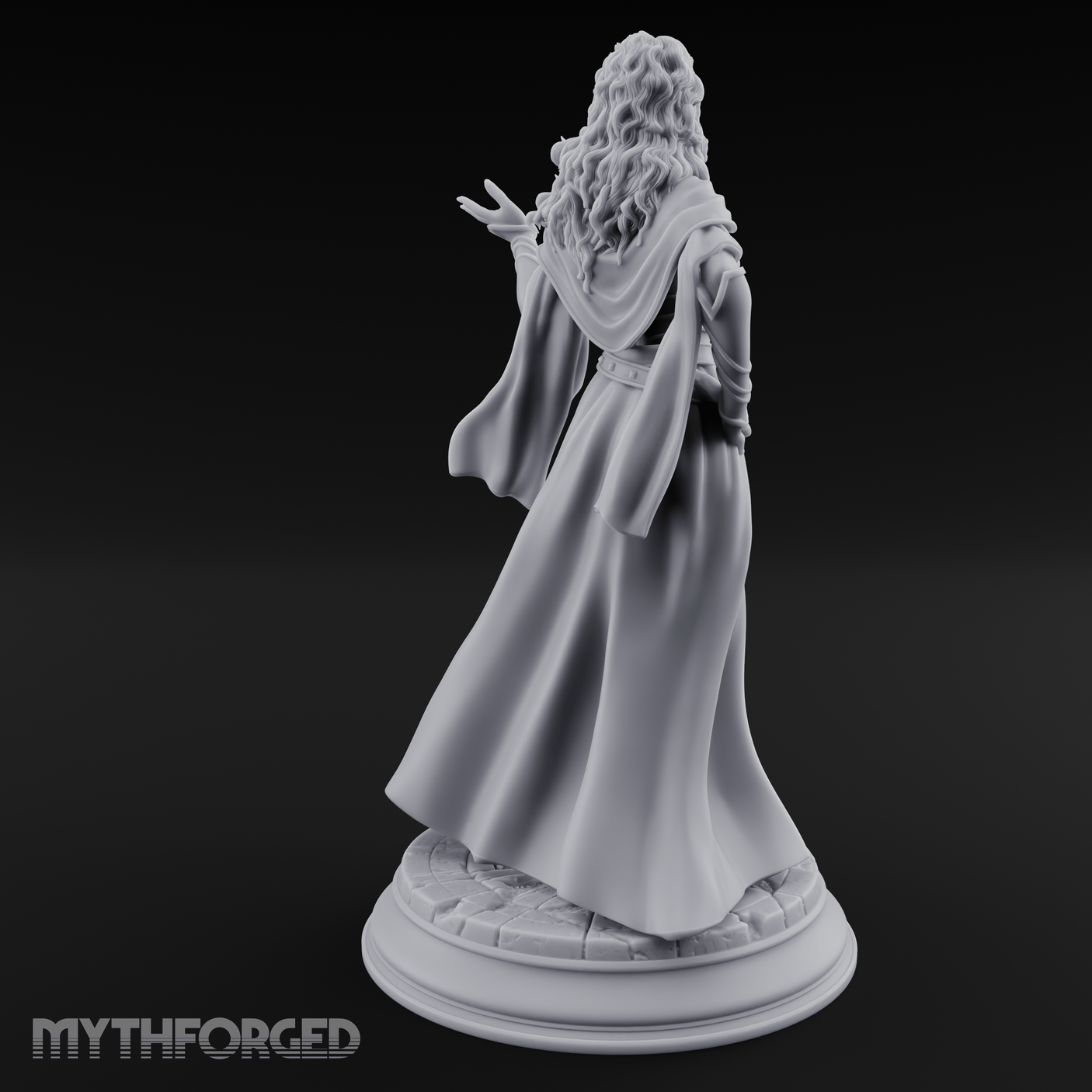 Cloak Billowing Majestically Human Noble Miniature for Dungeons and Dragons, Pathfinder or other TTRPGs