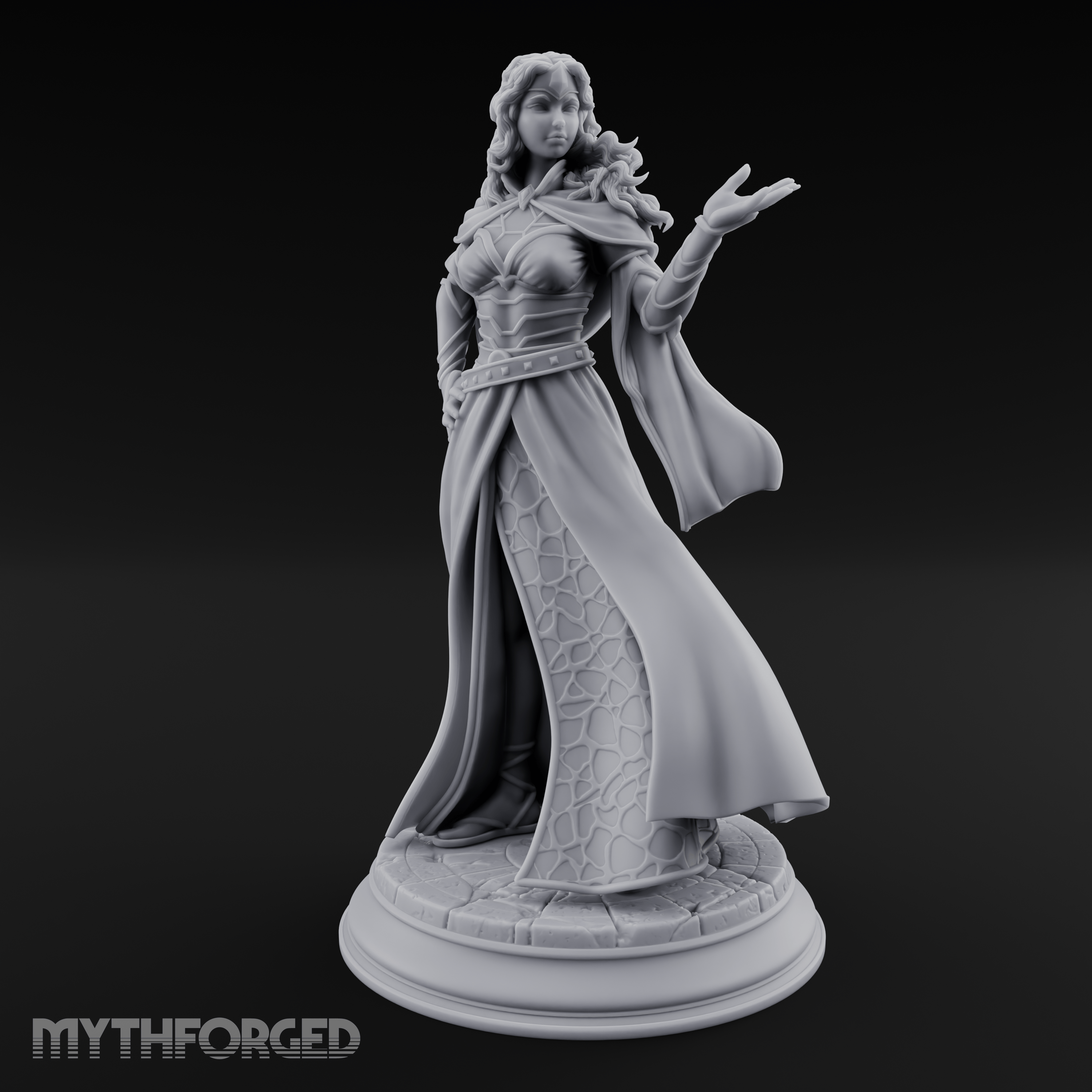 Cloak Billowing Majestically Human Noble