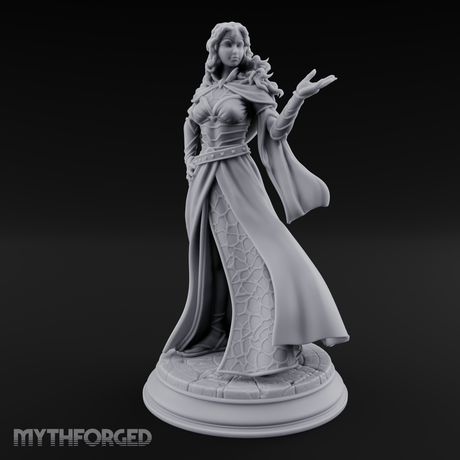 Cloak Billowing Majestically Human Noble Miniature for Dungeons and Dragons, Pathfinder or other TTRPGs