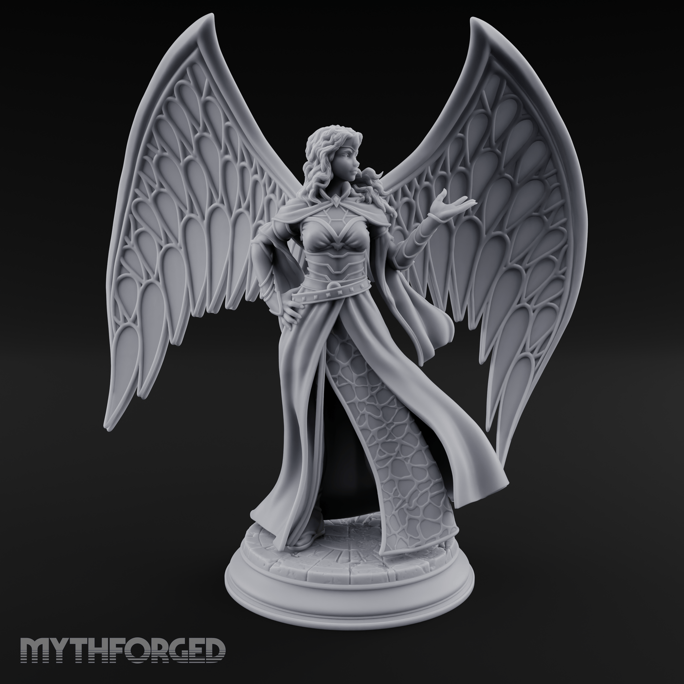 Cloak Billowing Majestically Human Noble Miniature for Dungeons and Dragons, Pathfinder or other TTRPGs