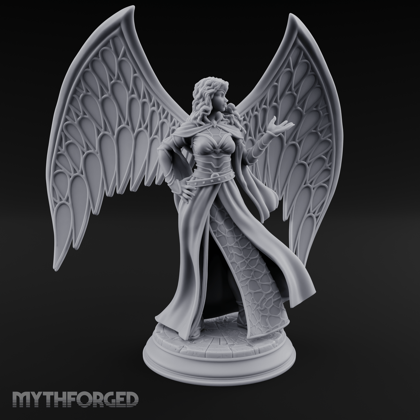 Cloak Billowing Majestically Human Noble Miniature for Dungeons and Dragons, Pathfinder or other TTRPGs