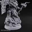 Axe Raising Ancestral Dwarf DraugrWarlord Miniature for Dungeons and Dragons, Pathfinder or other TTRPGs
