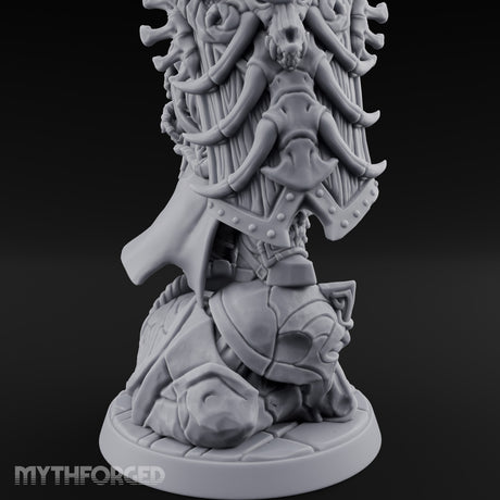 Axe Raising Ancestral Dwarf DraugrWarlord Miniature for Dungeons and Dragons, Pathfinder or other TTRPGs