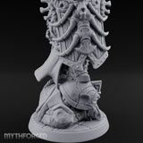 Axe Raising Ancestral Dwarf DraugrWarlord Miniature for Dungeons and Dragons, Pathfinder or other TTRPGs