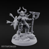 Arrow Peppered Dwarf Draugr Pinup Miniature for Dungeons and Dragons, Pathfinder or other TTRPGs