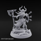 Arrow Peppered Dwarf Draugr Pinup Miniature for Dungeons and Dragons, Pathfinder or other TTRPGs