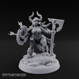 Arrow Peppered Dwarf Draugr Pinup Miniature for Dungeons and Dragons, Pathfinder or other TTRPGs