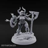 Arrow Peppered Dwarf Draugr Pinup Miniature for Dungeons and Dragons, Pathfinder or other TTRPGs