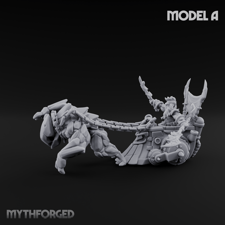 Storming Forward Dwarf Siege Troops A Miniature for Dungeons and Dragons, Pathfinder or other TTRPGs