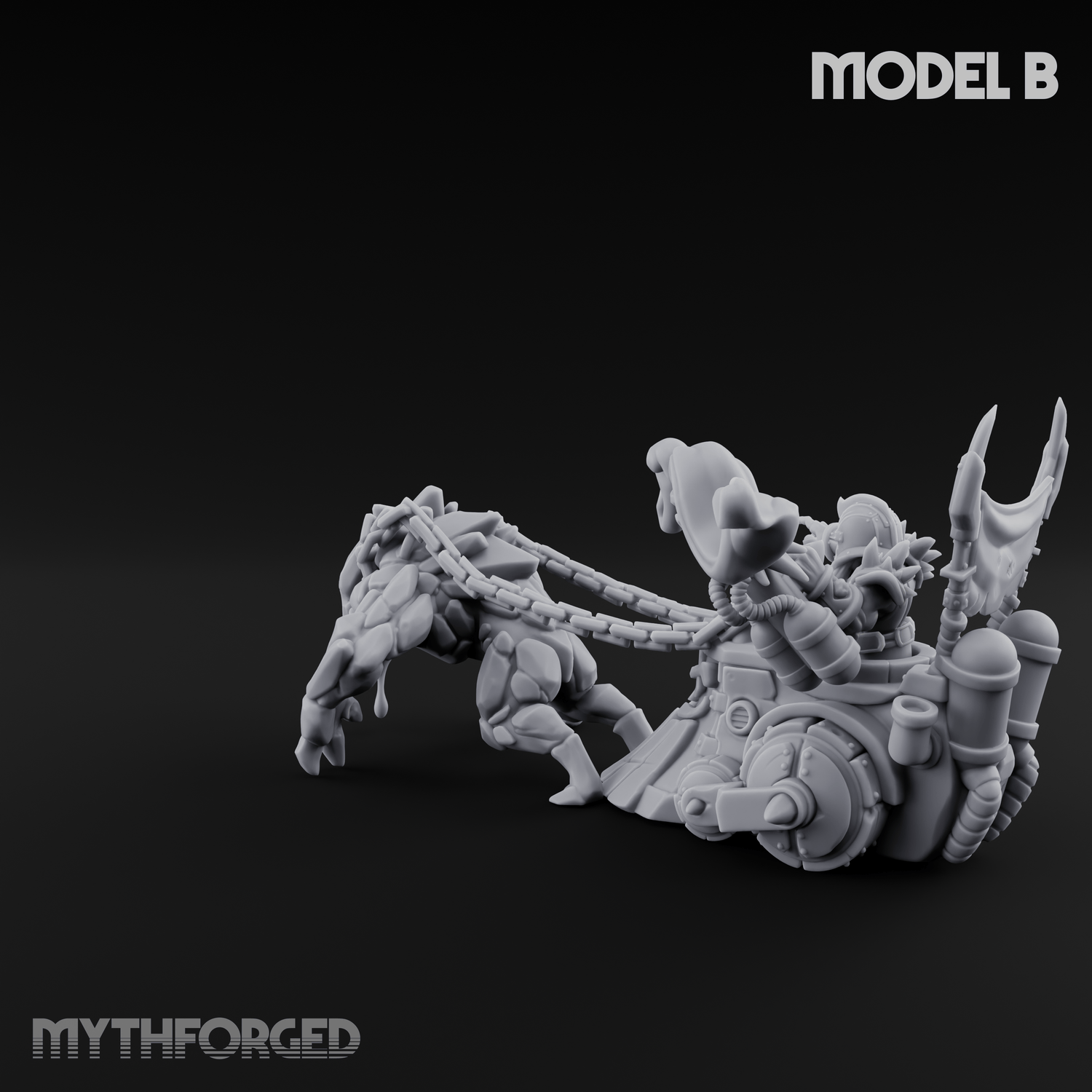 Storming Forward Dwarf Siege Troops B Miniature for Dungeons and Dragons, Pathfinder or other TTRPGs