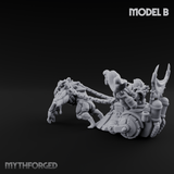 Storming Forward Dwarf Siege Troops B Miniature for Dungeons and Dragons, Pathfinder or other TTRPGs
