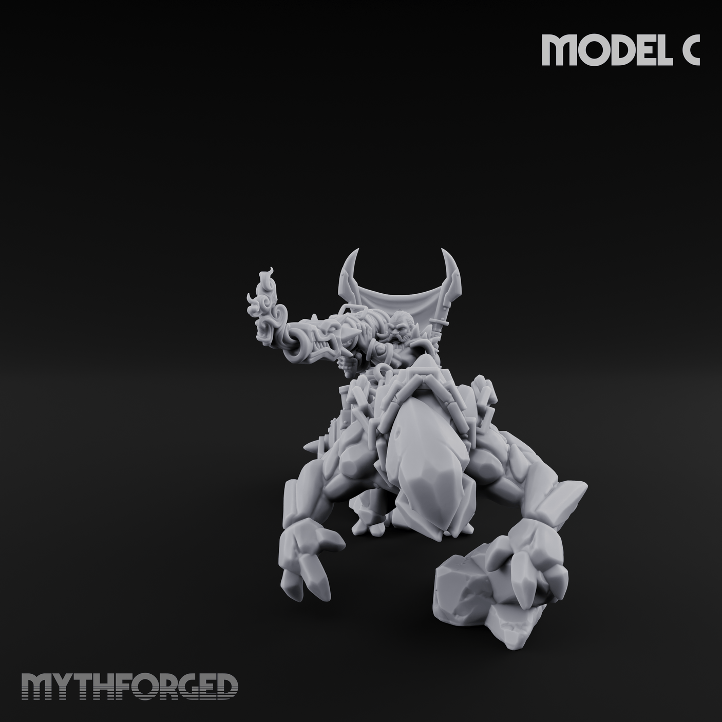 Storming Forward Dwarf Siege Troops Miniature for Dungeons and Dragons, Pathfinder or other TTRPGs