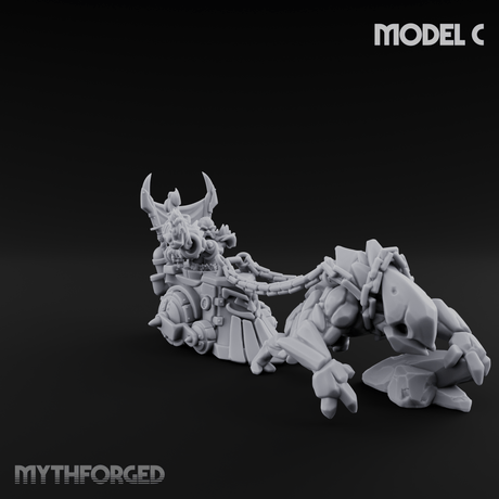 Storming Forward Dwarf Siege Troops Miniature for Dungeons and Dragons, Pathfinder or other TTRPGs