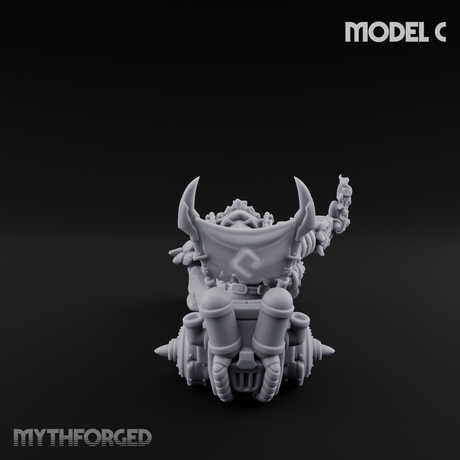 Storming Forward Dwarf Siege Troops C Miniature for Dungeons and Dragons, Pathfinder or other TTRPGs