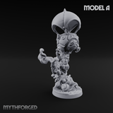 Floating Above Dwarf Bombardiers Miniature for Dungeons and Dragons, Pathfinder or other TTRPGs