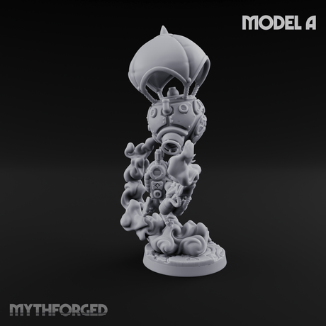 Floating Above Dwarf Bombardiers A Miniature for Dungeons and Dragons, Pathfinder or other TTRPGs
