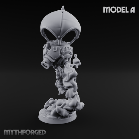 Floating Above Dwarf Bombardiers A Miniature for Dungeons and Dragons, Pathfinder or other TTRPGs