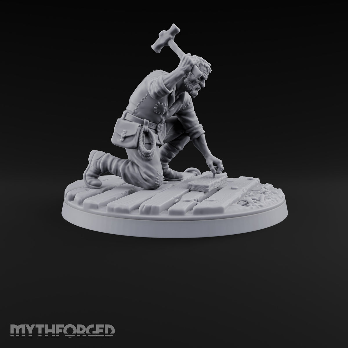 Making Ends Meet Human Slum Dwellers Miniature for Dungeons and Dragons, Pathfinder or other TTRPGs