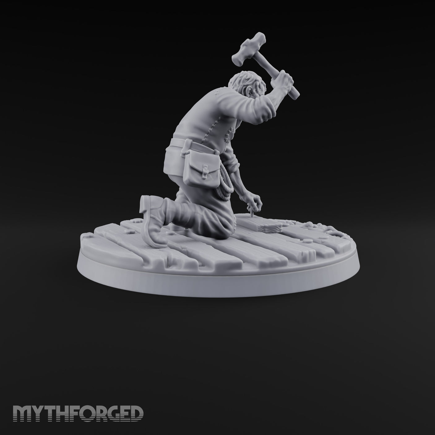 Making Ends Meet Human Slum Dwellers Miniature for Dungeons and Dragons, Pathfinder or other TTRPGs