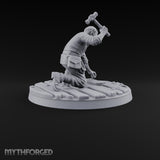 Making Ends Meet Human Slum Dwellers Miniature for Dungeons and Dragons, Pathfinder or other TTRPGs