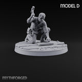 Making Ends Meet Human Slum Dwellers Miniature for Dungeons and Dragons, Pathfinder or other TTRPGs