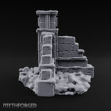 Snow Capped Ruined Stone Wall F — Snow