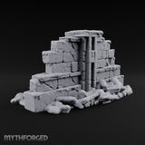 Snow Capped Ruined Stone Wall G — Snow