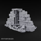 Snow Capped Ruined Stone Wall G — Standard