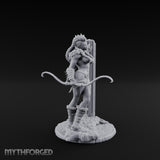 Wall Leaning Whip Ready Human Barbarian Miniature for Dungeons and Dragons, Pathfinder or other TTRPGs