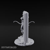 Wall Leaning Whip Ready Human Barbarian Miniature for Dungeons and Dragons, Pathfinder or other TTRPGs