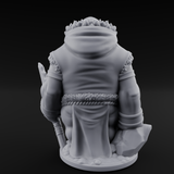 Belly Out Prowling Walrusfolk Hunters Miniature for Dungeons and Dragons, Pathfinder or other TTRPGs