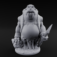 Belly Out Prowling Walrusfolk Hunter B Miniature for Dungeons and Dragons, Pathfinder or other TTRPGs