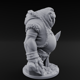 Belly Out Prowling Walrusfolk Hunter B Miniature for Dungeons and Dragons, Pathfinder or other TTRPGs