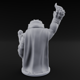 Flame Tossing Walrusfolk Mage Miniature for Dungeons and Dragons, Pathfinder or other TTRPGs