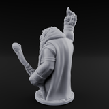 Flame Tossing Walrusfolk Mage Miniature for Dungeons and Dragons, Pathfinder or other TTRPGs