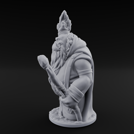 Flame Tossing Walrusfolk Mage Miniature for Dungeons and Dragons, Pathfinder or other TTRPGs