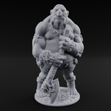 Slouching With Intent Hill Giant Wanderer Miniature for Dungeons and Dragons, Pathfinder or other TTRPGs