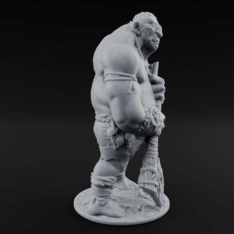 Slouching With Intent Hill Giant Wanderer Miniature for Dungeons and Dragons, Pathfinder or other TTRPGs