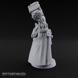 Shouldering Mighty Hammer Lord Miniature for Dungeons and Dragons, Pathfinder or other TTRPGs