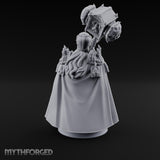 Shouldering Mighty Hammer Lord Miniature for Dungeons and Dragons, Pathfinder or other TTRPGs