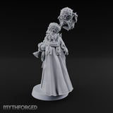 Shouldering Mighty Hammer Lord Miniature for Dungeons and Dragons, Pathfinder or other TTRPGs